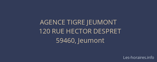 AGENCE TIGRE JEUMONT
