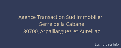 Agence Transaction Sud Immobilier