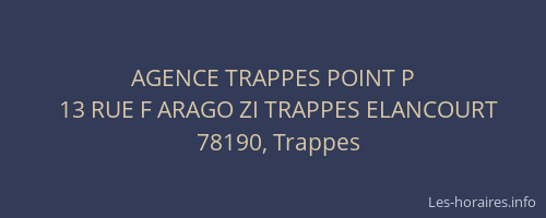 AGENCE TRAPPES POINT P