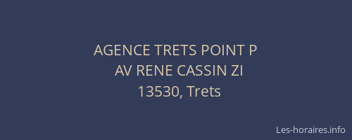 AGENCE TRETS POINT P