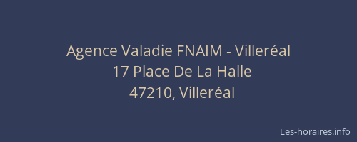 Agence Valadie FNAIM - Villeréal