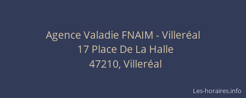 Agence Valadie FNAIM - Viller&eacute;al