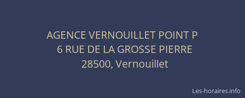AGENCE VERNOUILLET POINT P