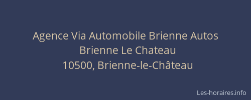 Agence Via Automobile Brienne Autos