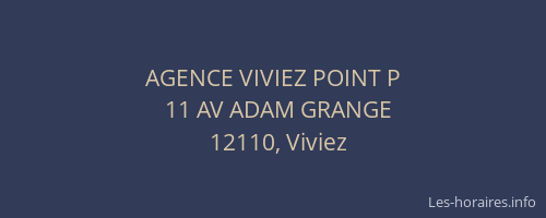 AGENCE VIVIEZ POINT P
