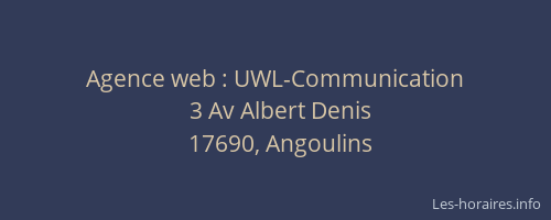 Agence web : UWL-Communication