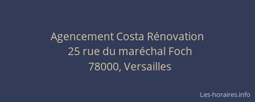 Agencement Costa Rénovation