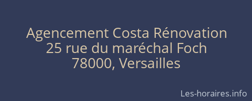 Agencement Costa Rénovation