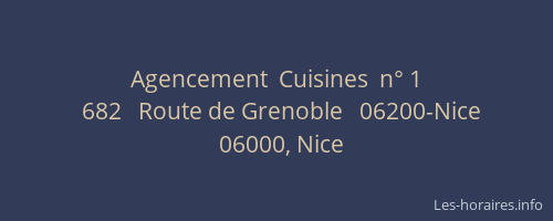 Agencement  Cuisines  n° 1