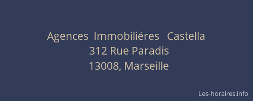 Agences  Immobiliéres   Castella