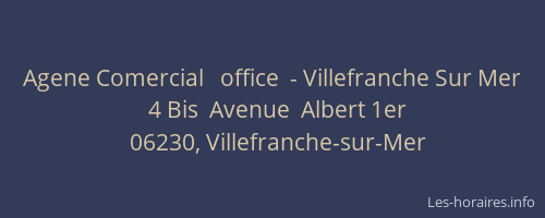 Agene Comercial   office  - Villefranche Sur Mer