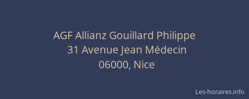 AGF Allianz Gouillard Philippe
