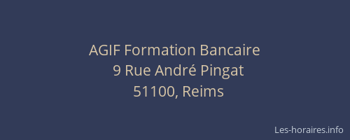 AGIF Formation Bancaire