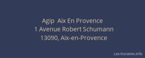 Agip  Aix En Provence