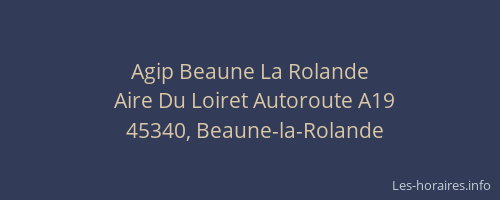 Agip Beaune La Rolande