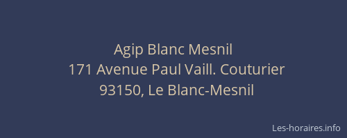 Agip Blanc Mesnil