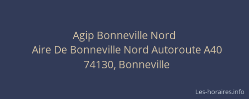 Agip Bonneville Nord