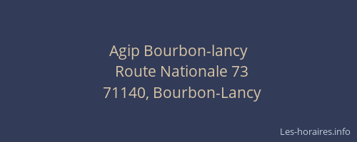 Agip Bourbon-lancy