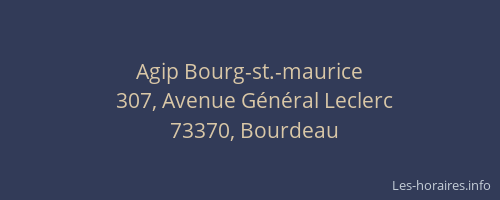 Agip Bourg-st.-maurice