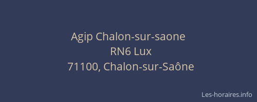 Agip Chalon-sur-saone