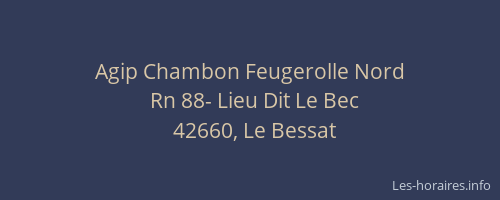 Agip Chambon Feugerolle Nord