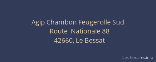 Agip Chambon Feugerolle Sud