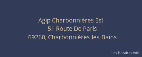 Agip Charbonnières Est