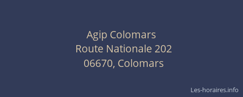Agip Colomars