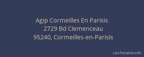 Agip Cormeilles En Parisis