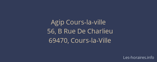 Agip Cours-la-ville
