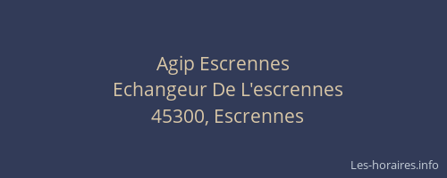 Agip Escrennes