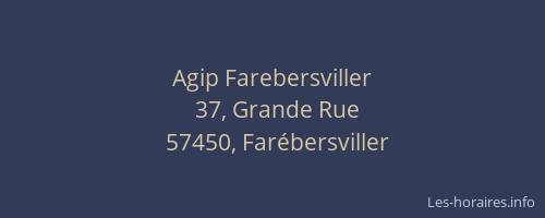 Agip Farebersviller