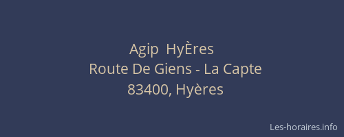 Agip  HyÈres