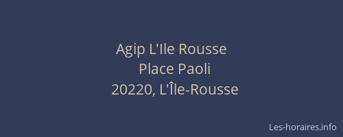 Agip L'Ile Rousse