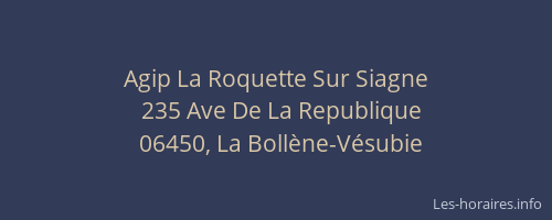 Agip La Roquette Sur Siagne