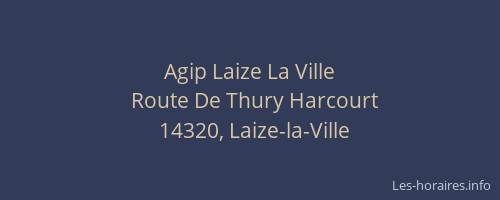 Agip Laize La Ville
