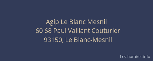Agip Le Blanc Mesnil
