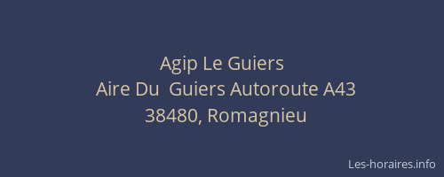 Agip Le Guiers