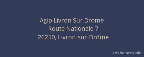 Agip Livron Sur Drome