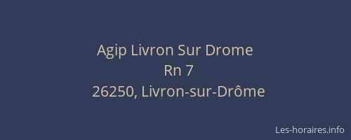 Agip Livron Sur Drome