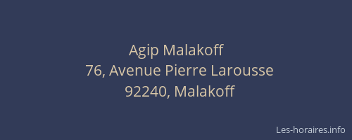 Agip Malakoff