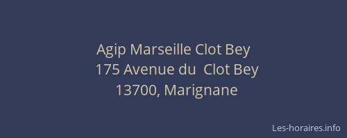 Agip Marseille Clot Bey