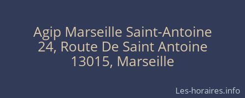 Agip Marseille Saint-Antoine