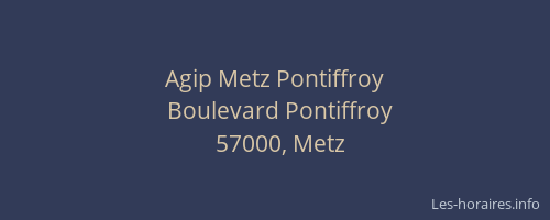 Agip Metz Pontiffroy