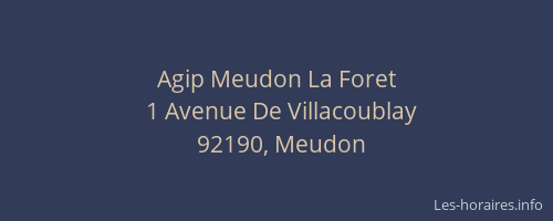 Agip Meudon La Foret