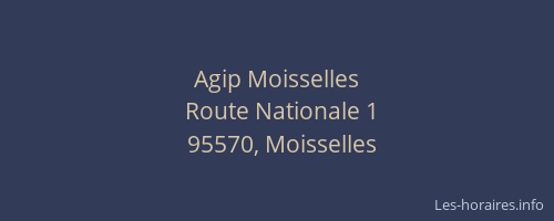 Agip Moisselles