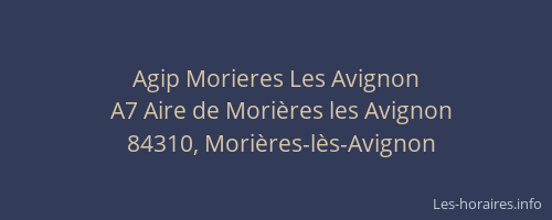 Agip Morieres Les Avignon