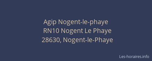 Agip Nogent-le-phaye