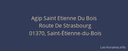 Agip Saint Etienne Du Bois