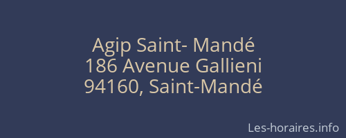 Agip Saint- Mandé